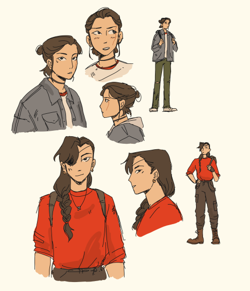 ruoyeming:Some younger Hualian designs for a zombie apocalypse AU that I am ~trying~ to write atm!!