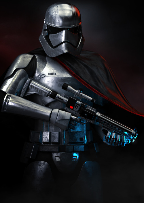 v3lhaco:Captain Phasma - Art by Rick Walker