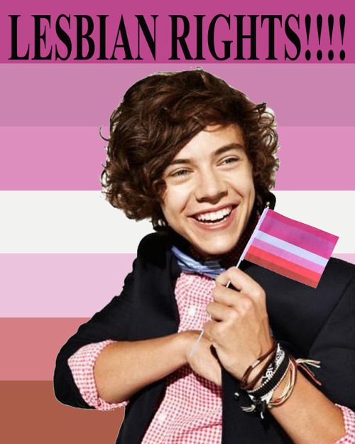 One Direction said lesbian rights!!