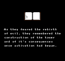 the-ankle-rocker:  Crystalis - NES - SNK: Black screens, white text. Not much more… but it still gives me chills. I love this game.