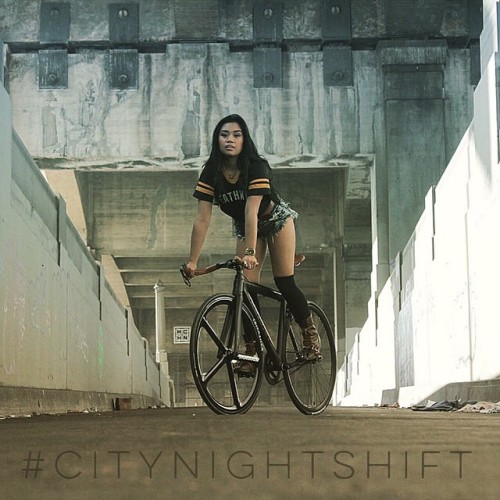 fixiegirls: Repost from @erinecamille Excited to lead @citynightshift tonight. Follow me throughout 