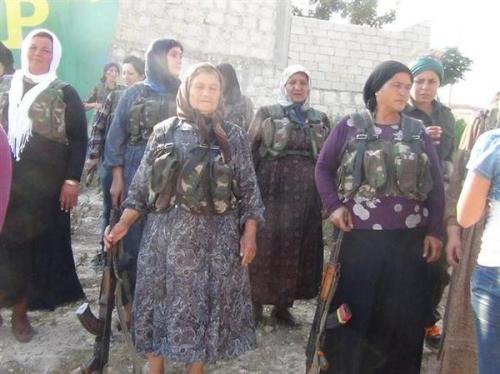 kchikurdi: kurdish mothers armed against ISIS. êfrîn, western kurdistan.