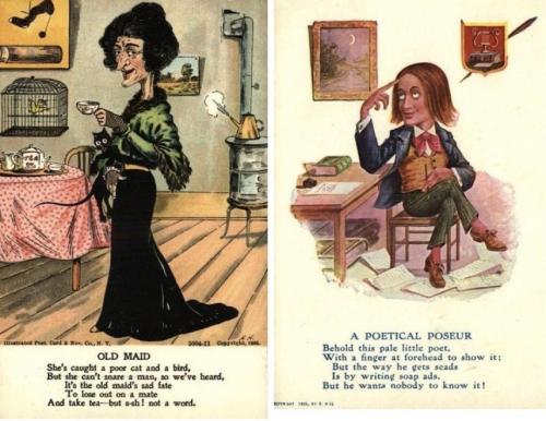 ‘Vinegar Valentines’ sold in America during the early C20th.Via: www.slate.com