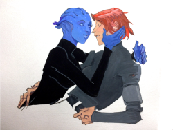 nesy-art: some favorite space lesbians for @marceline2174