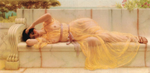 vintagegal:John William Godward (August 9th, 1861 – December 13th, 1922)An English painter from the 