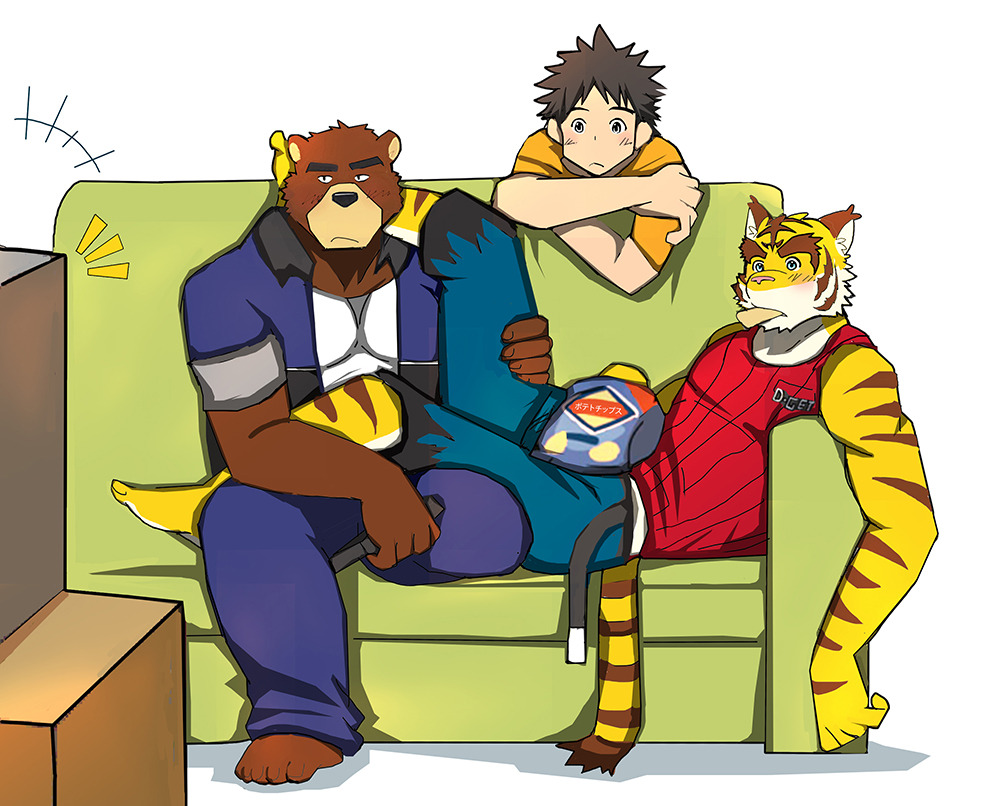 johnny-and-stuff-deactivated201:  Couch Potato - by bearlovestiger13 