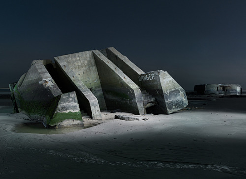 darksilenceinsuburbia:Jonathan Andrew. Abandoned WWII Bunkers.Website  Behance