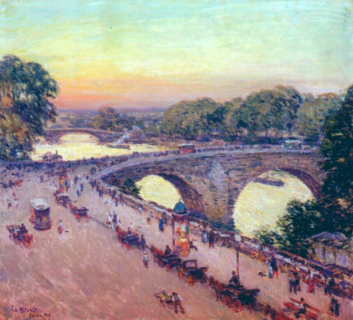 Pont Royal, 1913, Willard Metcalfhttps://www.wikiart.org/en/willard-metcalf/pont-royal