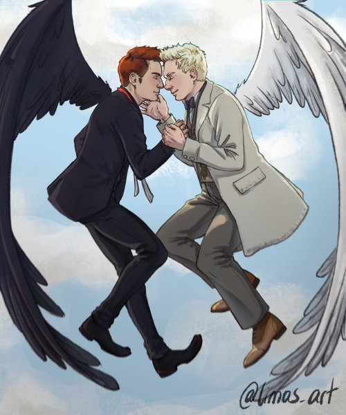 limas-art:Happy 30th anniversary, Good Omens!