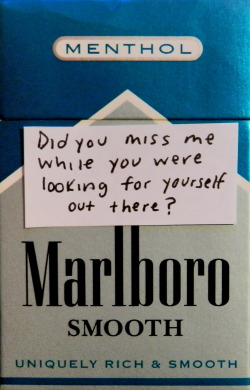 cigarette-memories:  Did you miss me while