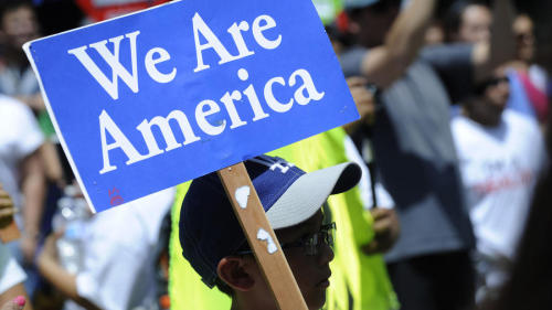 May Day in L.A. Thousands of people took to the streets in the annual May Day marches in downtown Lo