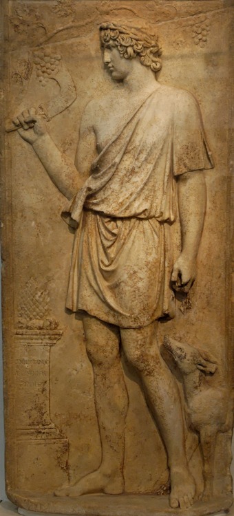 antinousforeverybody:Antinous as Silvanus, pruning. (source)This was discovered in Lanuvium, where a