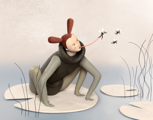 funny 3d art by Irma Gruenholz
