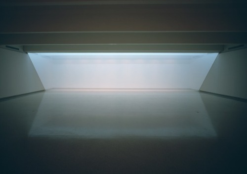 From the Walker Collection:Robert Irwinuntitled1971Synthetic fabric, wood, fluorescent lights, flood