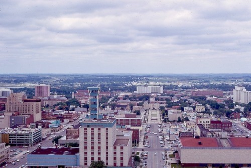 View West From Observation Deck, Nebraska State Capitol Building, Lincoln, 1969.