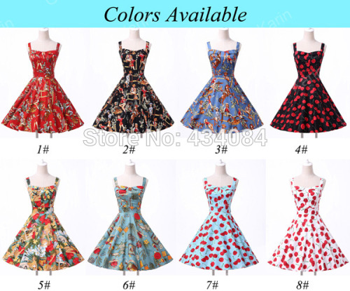 Retro Turn-Down Collar Dresses - $27.37Check out this seller for a huge selection of retro 50s dress