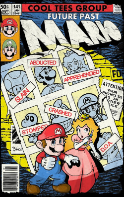 retrogamingblog:  Future Past Mario by Skullpy Get the print here 