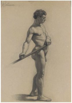 Male Figure Study, Theodore Robinson