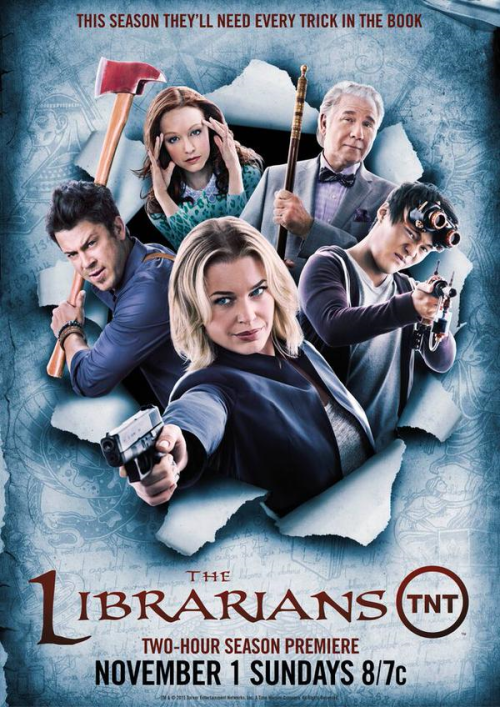 the-imaginative-hobbyist:Poster art for season 2 of TNT’s The Librarians, looks awesome.