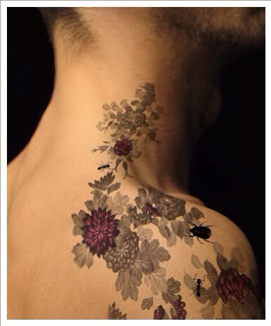 Porn leafmotif:  roughcutpaper:  Floral Tattoos photos