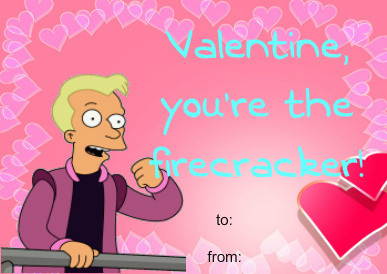 awesomegirlystuff:  Futurama Valentines: Supporting Characters! (and zoidberg) 