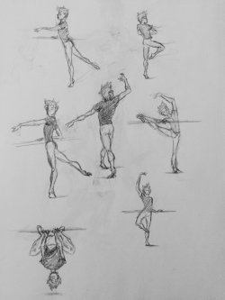 hannahblumenreich:  have been thinking for a while about how peter parker might be a good ballet dancer and there is really nothing to convince me he wouldn’t be. i had put these warmup/cool down sketches up on my twitter but thought i’d share them
