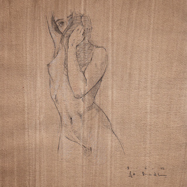 akramfadl:  2p.m. #sketch #drawing #figurestudy #figuredrawing #art #figurativedrawing