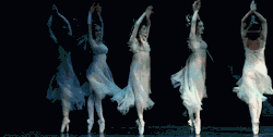 Snow Nymphs performing their dances in the