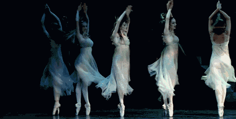 faeofthewildwood:Snow Nymphs performing their dances in the wind.