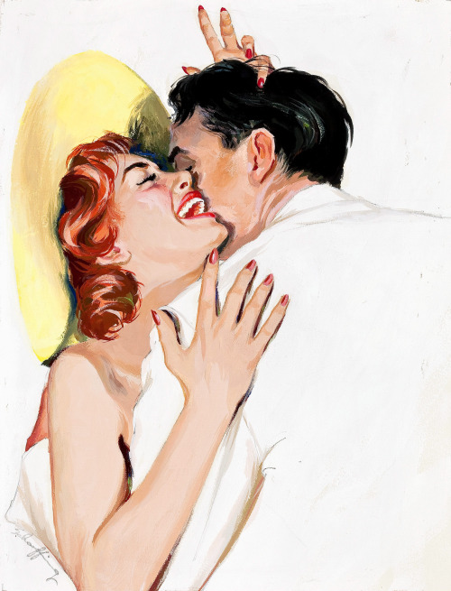 Porn photo gameraboy:  Laughing Couple by Jim Schaeffing,