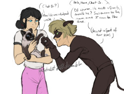 australet789:  Marichat May Day 26: The Straythis is very rushed and i know im very lateWhen a little cat follows Marinette one day, she decides to keep him for a while until she can find him a better place to live. But when Chat knows about the little