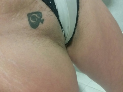 I cant get enough off her ♠ tattoo.Http://qosbbcwife.tumblr.com