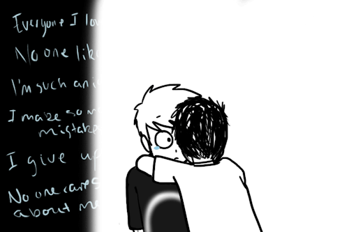 i-make-doodles-lol:  adziedoodle: "I'm here for you, okay?" ... "Okay."  inspire