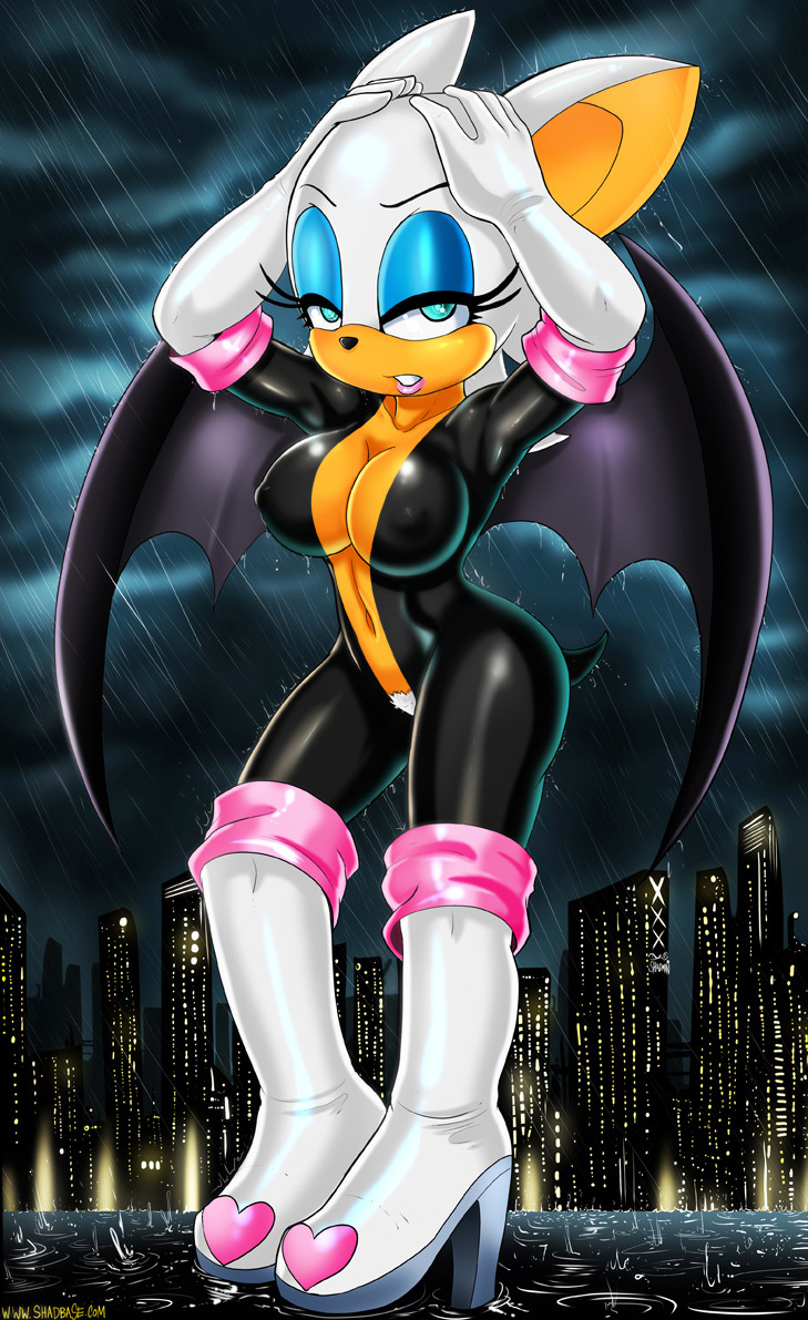 therealshadman:  Rouge the Bat in Latex, part of a Sonic set I did on Shadbase a