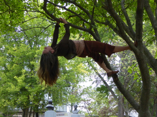 Holly Seitz Marchant - site specific performance with David Marchant at Laumeier Sculpture Park, St. Louis MO