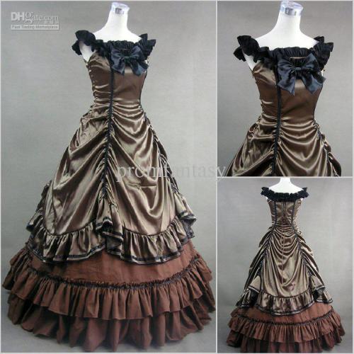 gothic-culture:  yawncaster:  guys lets go against dumb fashion trends and instead wear victorian dresses  These dresses are enchanting! 