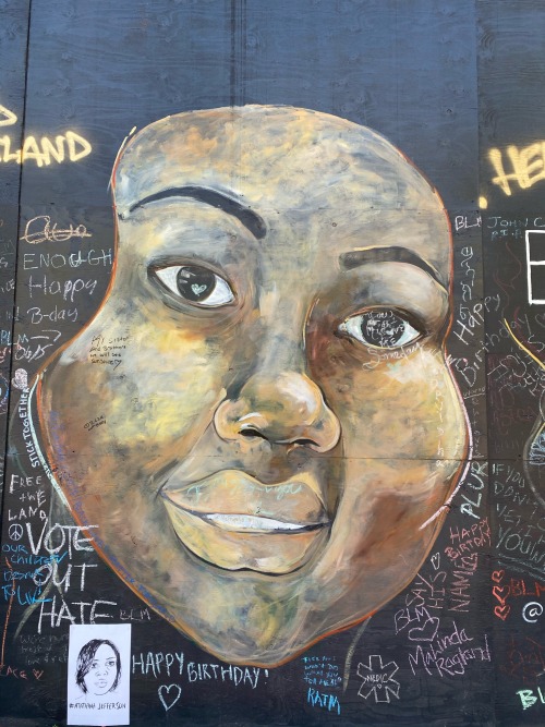 Black Lives Matter murals in Portland, Oregon, July 2020