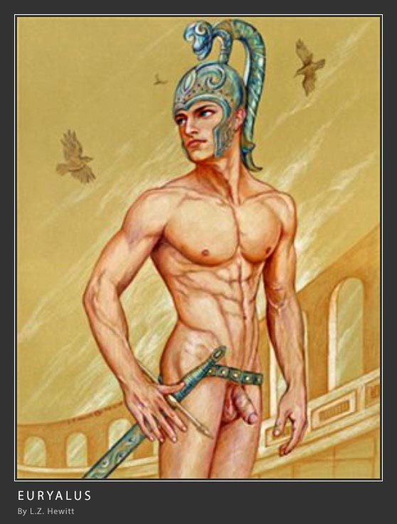 gayillustrations:    Euryalus (/jʊˈraɪ.ələs/; Ancient Greek: Εὐρύαλος)