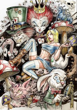 thecyberwolf:  Alice in Wonderland  by Vinz-el-Tabanas  Awesome