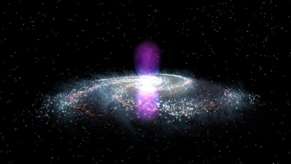 Fermi discovers giant gamma-ray bubbles in the Milky Way by NASA Goddard Photo and…