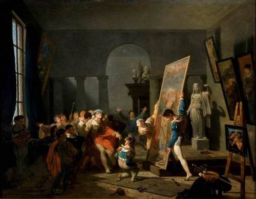 Nicolas-Antoine Taunay, Death of Francesco Francia, in front of the “Saint Cecilia” of R