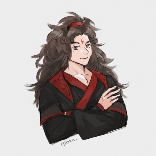 my kind of luo binghe is one with birds nest hair