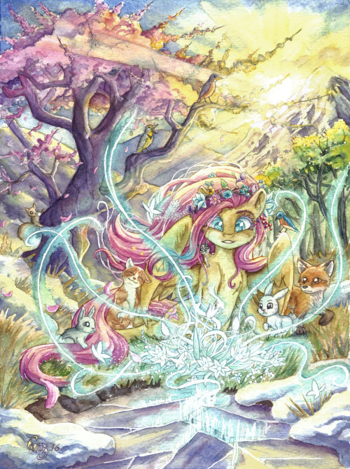 mlpfim-fanart:  Spring by The-Wizard-of-Art 