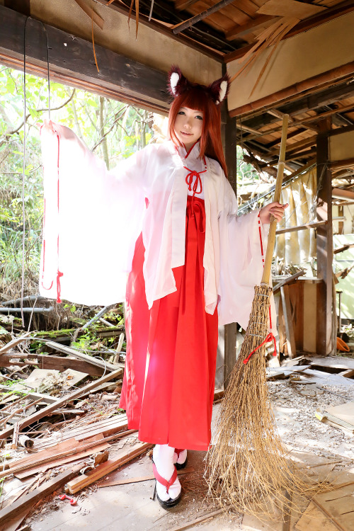 Cute Cosplay GIrl Higurashi Rin (Kitsune-Chan 3) 1-7