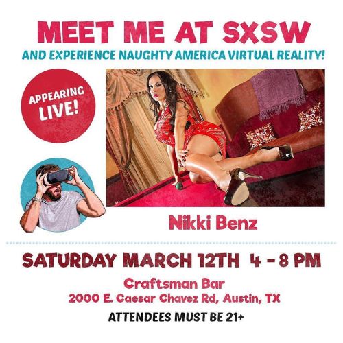XXX Come meet me in Austin, TX on March 12 #naughtyVR photo