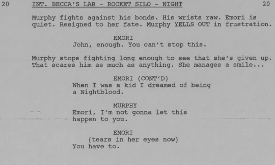 Happy Wednesday!  For today’s Script to Screen please enjoy this scene from “God Complex” written by Lauren Muir.  Enjoy!
