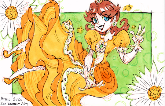 zoestanleyarts:Princess Daisy drawn with porn pictures