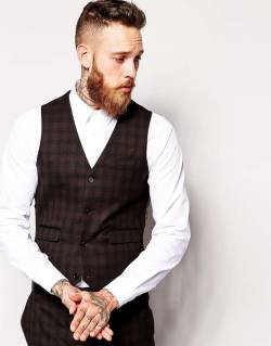 lots-of-plaiditude:  ASOS Slim Fit Vest In