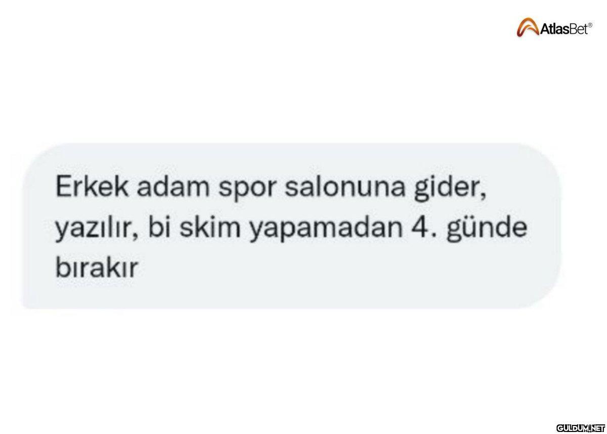 Erkek adam spor salonuna...