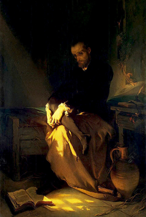 Tasso in the Prison (1853) - Louis Gallait